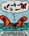 Drowning butterfly