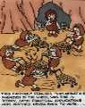 Cave man's problem with invention of the wheel.